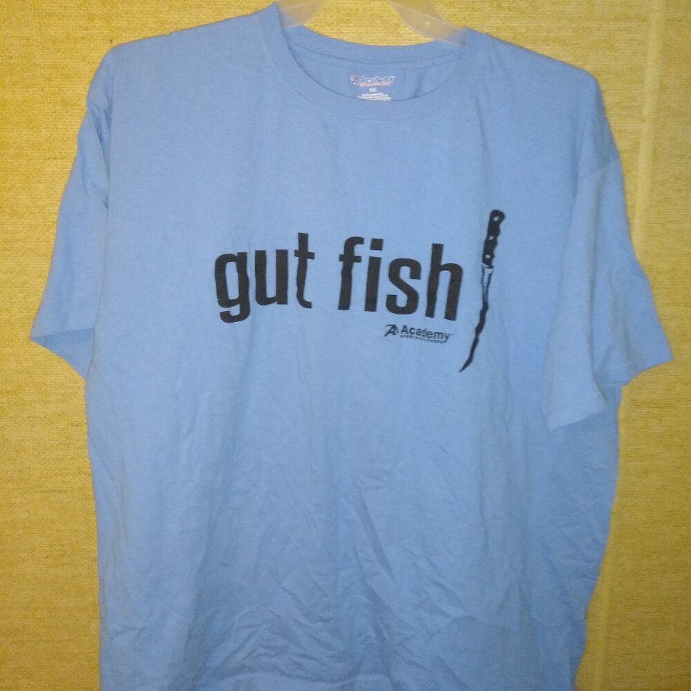 (B) Academy Gut Fish Men's 2XX T shirt